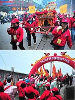 睽違三年,馬祖境天后宮的遶境隊伍再次走上對岸連江繁華大街,依舊受到當地民眾的熱情歡迎。(圖:馬祖境天后宮提供)