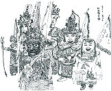 　迎神（繪圖：蘇吉佑）