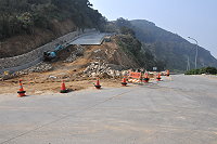 　中澳口往白沙三叉路段配合山線道路工程進行改善。（圖／文：陳鵬雄）