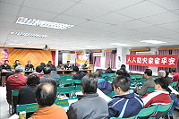 　北竿鄉99年度村民大會首場塘岐召開，村民參與度與往年一樣不高。（圖／文：陳鵬雄）