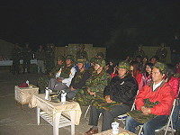 　莒指部指揮官陳將軍主持99-1萬平操演，並邀地方民眾一同參與。（圖／文：林怡豪）