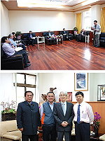 福建省主席薛承泰一行,昨天前往縣議會拜會,並與縣府一級主管進行面對面的座談溝通,對於馬祖所面臨土地與交通問題,也承諾絕對予以全力協助。(圖/文:劉秋月)