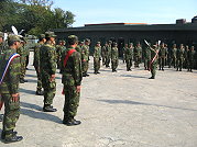 馬防部於南竿、北高、莒光地區舉行軍歌競賽,參賽者個個精神飽滿、歌聲宏亮。(圖/文:高玉麟)