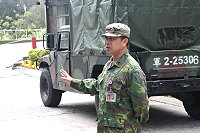 災害防救聯合演練行前機具檢查　圖與文：張力天