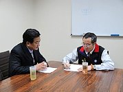 立委曹爾忠邀請內政部役政署長郭清泉研議馬祖替代役男在地服役一事。(圖: 曹爾忠國會辦公室)