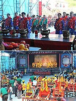2010年馬祖文化節,芹壁金媽祖遶境會香活動舉行隆重盛大的祭祀大典。(圖/文:陳鵬雄)
