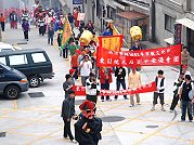 　東引鄉天后宮媽祖娘娘出巡遶境活動，場面熱鬧。（圖／文：陳其敏）