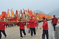 　芹壁天后宮金媽祖北竿遶境，全島軍民歡樂沸騰最高點。（圖／文：陳鵬雄）