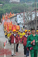 　芹壁天后宮金媽祖北竿遶境，全島軍民歡樂沸騰最高點。（圖／文：陳鵬雄）