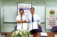 　國立馬祖高中與台中縣立新社高中締結「山海盟」，合作發展科學教育。（圖：國立馬祖高中提供）