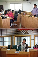 上圖:南竿鄉民代表會第八屆第八次定期大會,獅子市場改建議題成鄉政總質詢焦點。(圖/文:邱竟瑋);下圖:莒光鄉民代表會第八屆第八次定期大會昨天完成鄉政總質詢。(圖:莒光鄉民代表會提供)