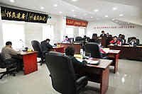 　北竿鄉代會開議，鄉長周瑞國率各課主管向代表會提出施政報告及說明。（圖／文：陳鵬雄）