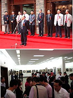 「第三屆兩馬畫展」昨天在福州畫院舉行開幕儀式,多達七十七幅「馬祖百景」作品大陸展出,讓馬祖之美大家都看見。(圖:連江縣政府文化局提供)