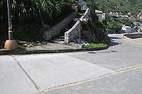 　北竿管路下地工程，部份路面回覆平整度不足，有關單位將要求改善。（圖／文：陳鵬雄）