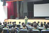 北指部指揮官趙將軍親自主持6月份屆退官兵離營座談,並感謝官兵在北竿服役期間的奉獻與服務。(圖/文:高玉麟)