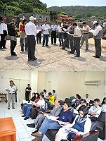 　議會定期會在北竿進行縣政考察議程。（圖／文：陳鵬雄）