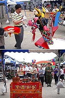 九十九年莒光鄉慶端午龍舟競賽舉行開光祭海儀式。(圖/文:林冰芳)