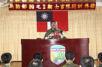 　馬防部指揮官羅中將勉勵學員珍惜每一個鍛鍊自我的機會。（圖／文：張力天）