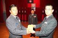 北指部指揮官布達交接典禮。（圖／文：林奕成）