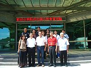 　台東縣成功鎮鎮長侯武成一行抵馬拜會南竿鄉公所，觀摩鄉內觀光暨相關建設，並就鄉內業務執行進行交流。（圖：南竿鄉公所提供）