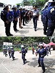 　警政署抵馬進行連江縣警察局本年度機動保安警力及裝備檢測，由警政委員袁行一親自校閱，對地區員警演練的傑出表現給予高度肯定。（圖／文：曹重偉）