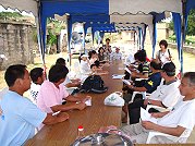 　來自四鄉五島的社造夥伴齊聚東莒進行社區期中交流活動。（圖／文：林冰芳）