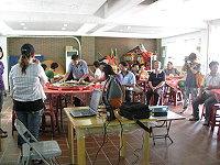 來自四鄉五島社協夥伴,繼續在西莒島進行社造成果參訪。(圖/文:陳樂團)