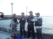 　三立台灣台「寶島漁很大」拍攝小組前進東莒探視釣場，本集節目內容將於八月播出。（圖／文：林冰芳）
