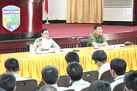 馬防部張士官長於梅石中正堂舉行「七月份士官工作會報暨軍紀安全檢討會」,並由指揮官羅中將進行工作指導。(圖/文:巫冠瑩)