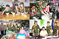 　「俄羅斯三姬」展開第二天的豐富行程，艾珊卓、查妲瑞、葛瑪麗起個大早，前往獅子市場品嚐馬祖傳統早餐，並陸續前往縣政府等處參訪。（圖／文：曹重偉）