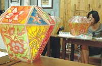 配合媽祖昇天祭彩繪風燈,馬港社區發展協會創作作品。(圖:馬港社區發展協會提供)