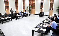 　防區舉辦今年第三季萬平操演暨據點防護戰鬥演練射擊說明會，正式射擊日為十月八日。（圖／文：曹重偉） 