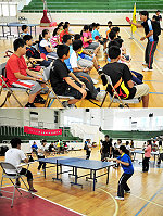 　今年度桌球育樂營及體育季運動比賽在南竿體育館活力登場，來自南北竿近百位各年齡層好手們齊聚一堂。（圖／文：曹重偉）