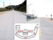 　珠山電廠上方舊海線道路及新建外環道近日將改成單行道，清水往珠螺方向由珠山電廠下方外環道路單向行駛，珠螺往清水方向由珠山電廠上方道路單向行駛，形成環狀動線。（圖／文：曹重偉）