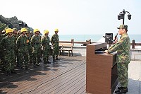萬平操演射手暨砲手精神講話。(圖/文:張熒奇)