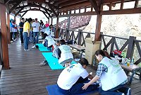 　行政院體委會委託北市物理治療師公會進行為期三天的國民體適能檢測，讓您瞭解自己身體的體能狀況，歡迎大家踴躍前往檢測。（圖／文：劉秋月）