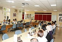 國家政策研究基金會昨天於縣府舉行座談,為馬祖中長期的交通戰略把脈。(圖/文:邱竟瑋)