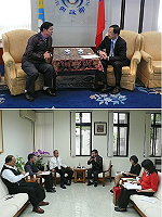 縣長楊綏生連續拜會內政部長江宜樺、國有財產局長張佩智,尋求中央與地方共識,希望在最短時間內讓馬祖土地問題獲得突破解決。(圖:連江縣政府提供)