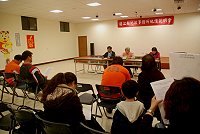 　連江縣政府地政事務所在東引鄉辦理100年度公告土地現值作業說明會。（圖／文：陳其敏）