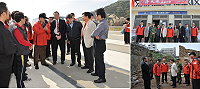 　交通部毛治國部長在縣長、立委等人陪同下視察北竿多項交通建設。（圖／文：陳鵬雄）