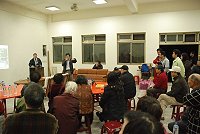 馬祖復興澳口的海岸復育與景觀改善,縣長主持說明會。(圖/文:邱竟瑋)