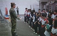 基隆私立培德高職軍訓課程校外參訪韋昌嶺。(圖/文:塗文男)