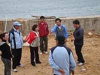 莒光鄉代會走訪東莒村落了解基礎建設及需求。(圖/文:林冰芳)