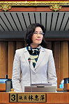 　議員林惠萍進行質詢。（圖／文：曹重偉）