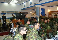 　國軍馬祖財務組到東引防區辦理講習，提升官士兵薪餉發放作業的效率與品質。  （圖／文：陳其敏）
