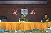 　羅指揮官總結九十九年安全工作教育。（圖／文：周唐毅）