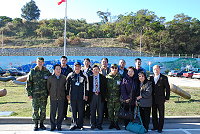 　臺北市勞軍團抵馬。（圖／文：劉秋月）