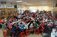 　東引國小舉辦耶誕節圍爐，氣氛歡樂溫馨。（圖／文：陳其敏）