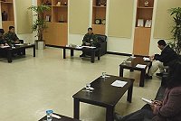 　防區某部隊實施基地實彈射擊安全管制說明會，協調相關部門緊密聯繫，以維護民眾生命、財產安全。（圖／文：邱竟瑋）