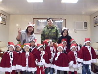 鄭主任與寶血托兒所的老師及小朋友一同合影留念。(圖/文:林易叡)
